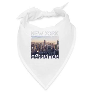 New York City Manhattan NYC USA Big Apple Amerika - Bandana - Weiß - Vorne
