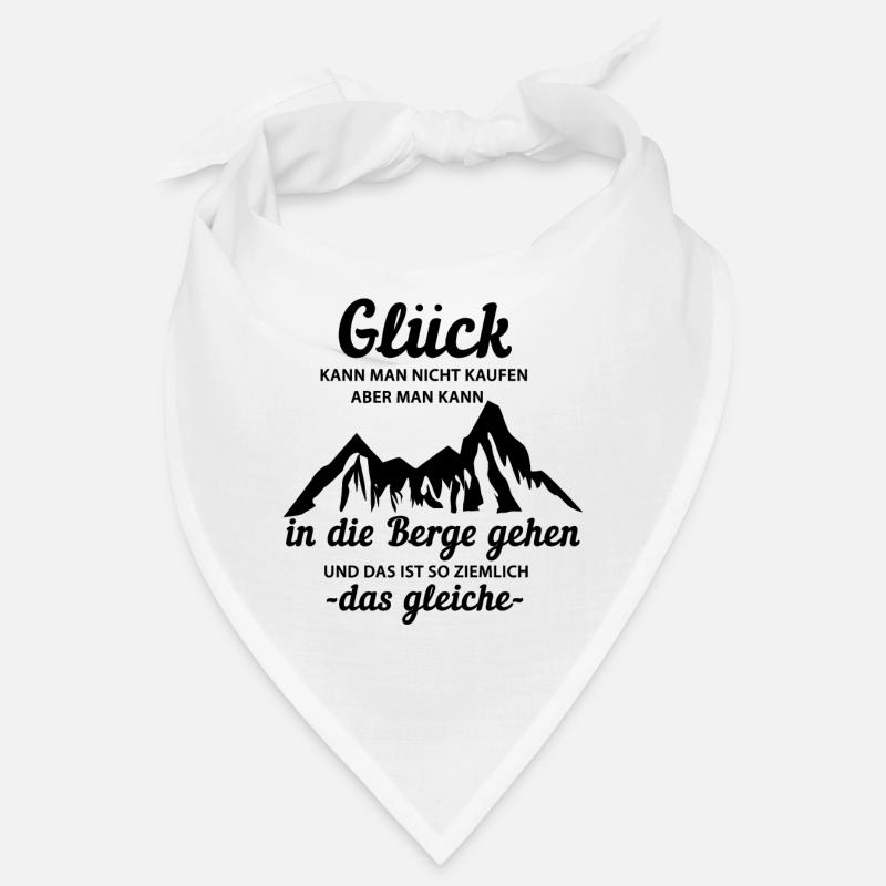 Glück Berge - Bandana - Weiß