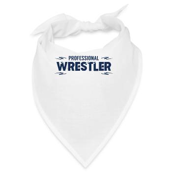 Ringen Freistilringen Ringer Ringsport Ringkampf - Bandana - Weiß - Vorne