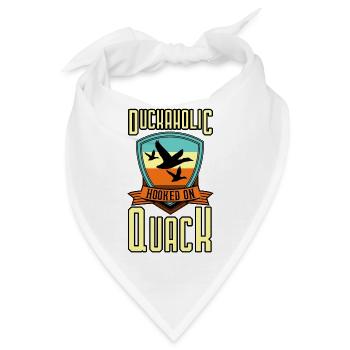 Duckaholic Hooked On Quack - Bandana - Weiß - Vorne