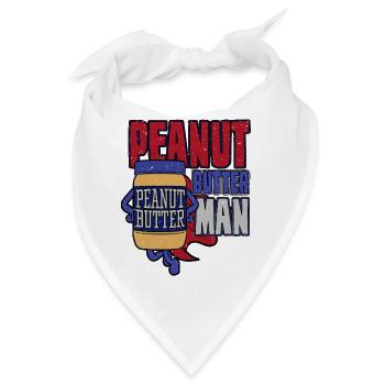Peanut Butter Man - Bandana - Weiß - Vorne