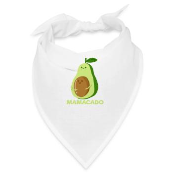 Mamacado Avocado Pregnant Mom Pregnancy - Bandana - Weiß - Vorne