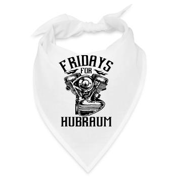 Fridays for Hubraum - Bandana - Weiß - Vorne