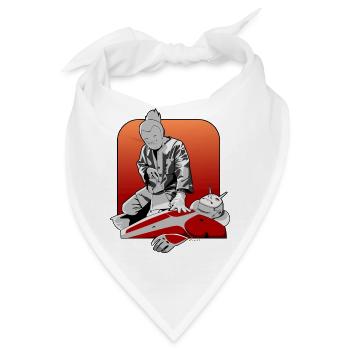 Tätowierung - Bandana - Weiß - Vorne