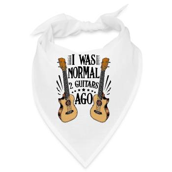 Gitarre - Bandana - Weiß - Vorne