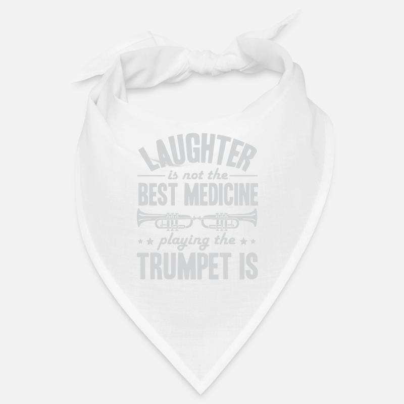 Trompete Trompeter - Bandana - Weiß