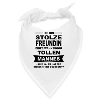 stolze Freundin - Bandana - Weiß - Vorne