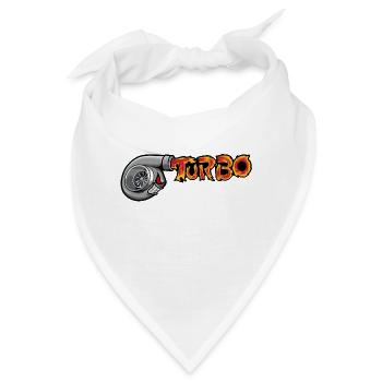 Turbo PS Auto Automobil Freak schnell Tempo - Bandana - Weiß - Vorne