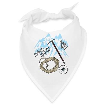 Mountains Gebirge Bergsteiger Felsklettern Alpen - Bandana - Weiß - Vorne