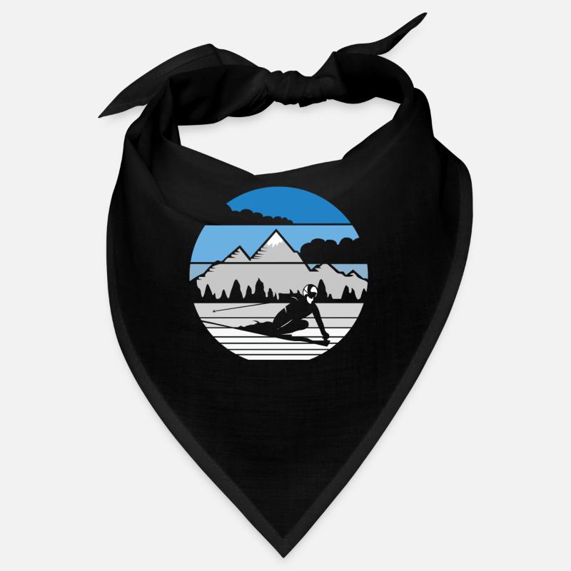 Alpine skiing Winter mountains skiing Bandana