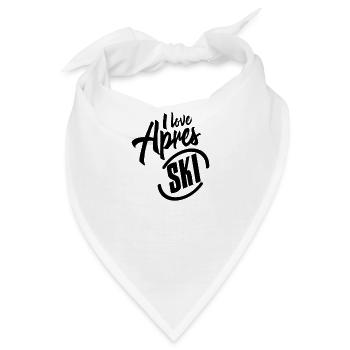 Apres Skier Apres Ski Feiern Party Team - Bandana - Weiß - Vorne