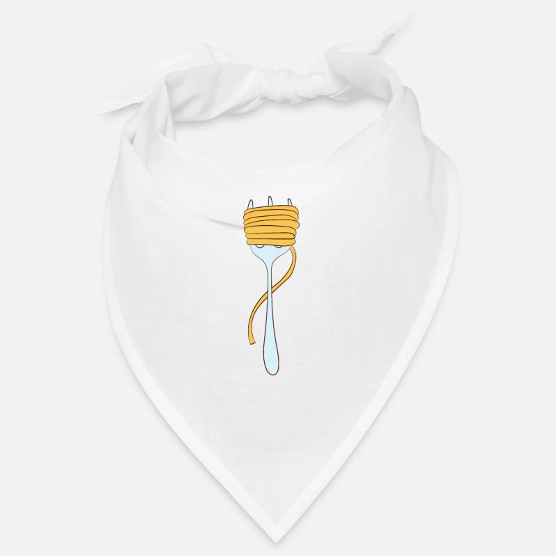 Pasta - Spaghetti wound on fork Bandana