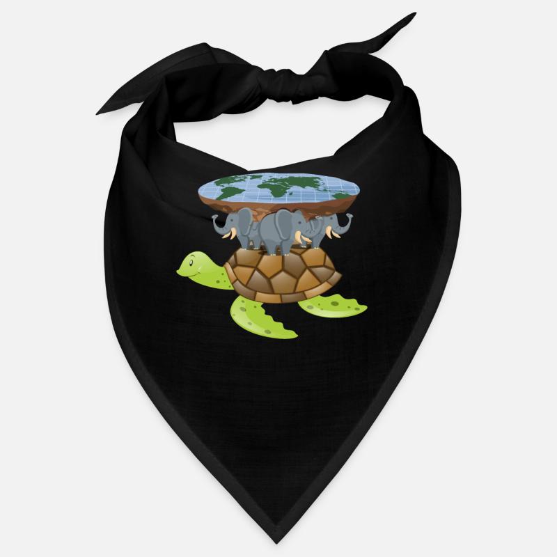 Flat Earth Turtle Disk World Gift Design Idée Bandana