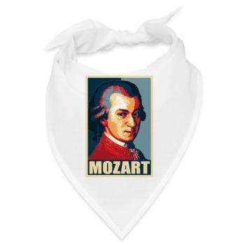 Mozart Propaganda PopArt - Bandana - Weiß - Vorne