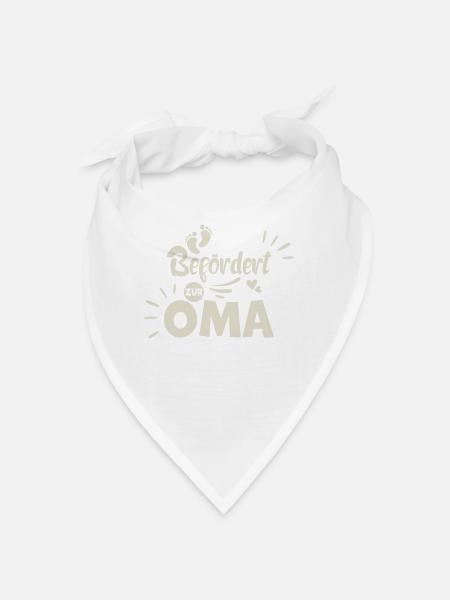 Befördert zur Oma - Bandana - Weiß