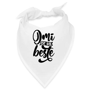 Oma ist die beste - Bandana - Weiß - Vorne