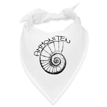 Ammoniten sind Kopffüßer - Bandana - Weiß - Vorne