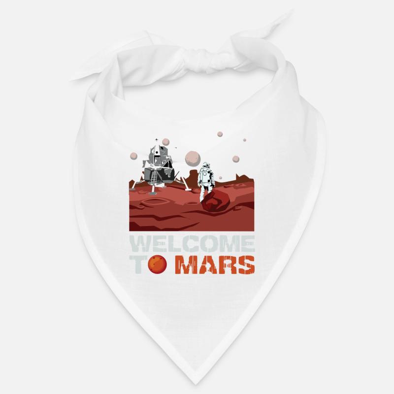 Mars Willkommen - Bandana - Weiß