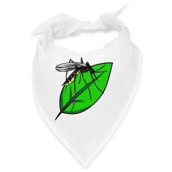 Insekten Mücke Blutsauger Mücken Sommer - Bandana - Weiß - Vorne