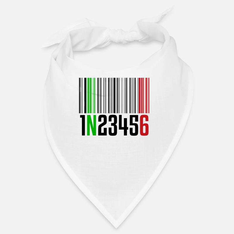 1N23456 | Code à barres, moto, sport automobile Bandana
