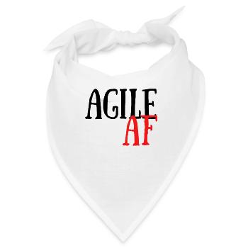 Scrum Agile AF Lustiges Scrum - Bandana - Weiß - Vorne