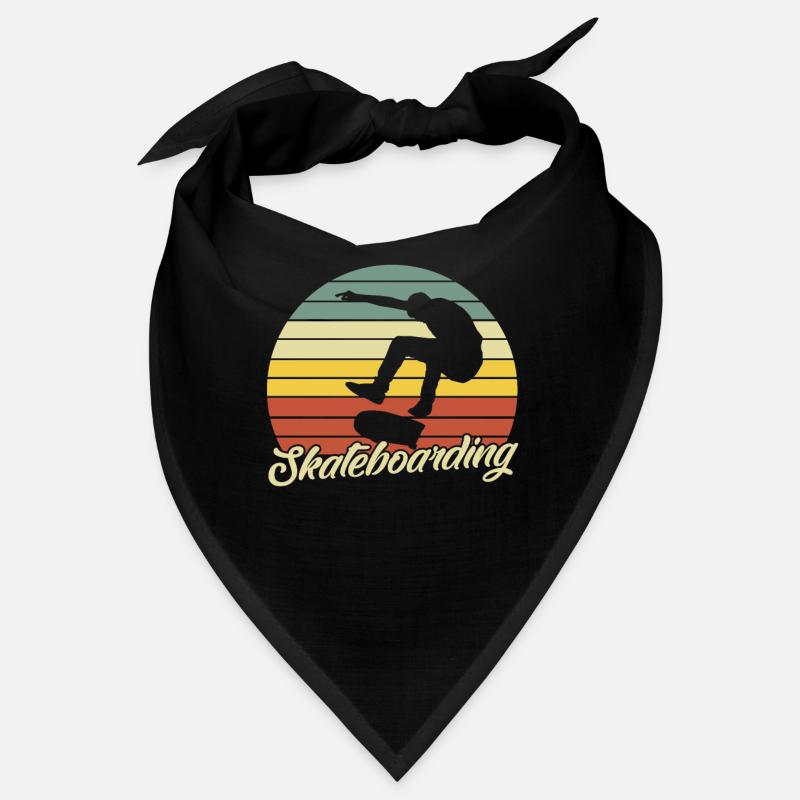 Skateboard Skating Skateboarder Retro Bandana