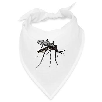 Mücke Insekt Schädlinge Natur Blutsauger - Bandana - Weiß - Vorne