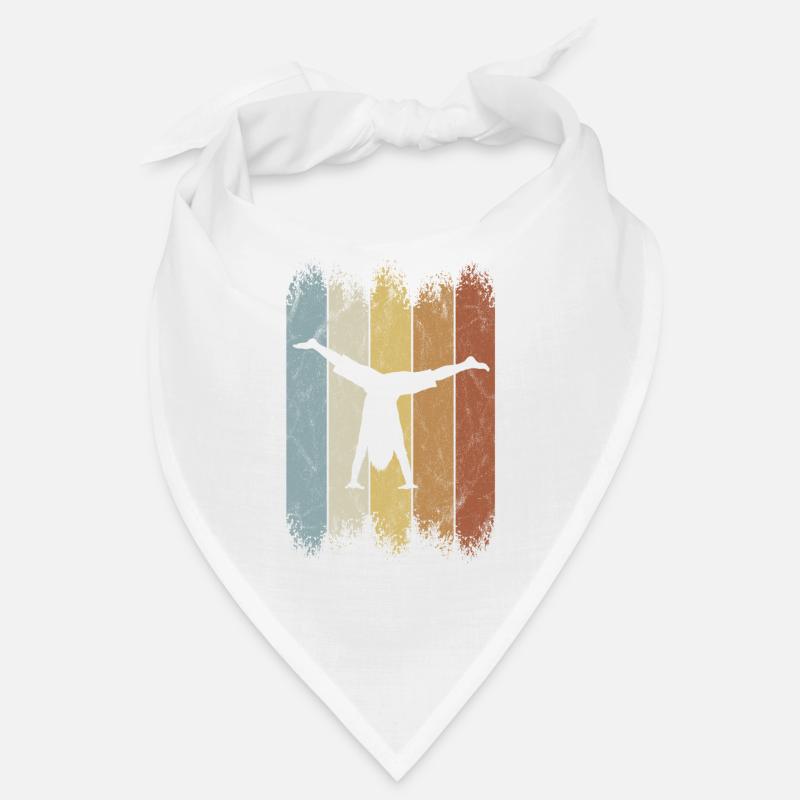 Rétro 80 cirque style handstand silhouette Bandana