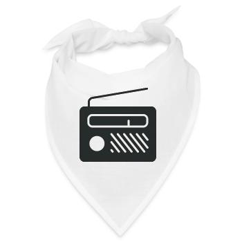 Radio - Bandana - Weiß - Vorne