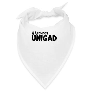 Ä Äschdos Unigad | Sachsen, sächsisch, Sachse - Bandana - Weiß - Vorne