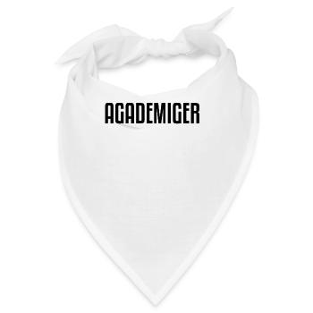 Agademiger | Akademiker Sachsen sächsisch Sachse - Bandana - Weiß - Vorne