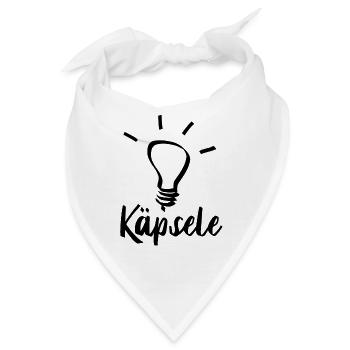 Käpsele | Schwaben, schwäbisch, schwoba, schwabe - Bandana - Weiß - Vorne