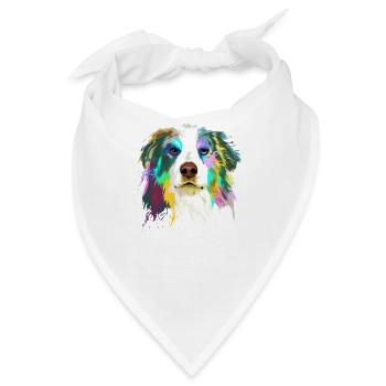 AUSTRALIAN SHEPHERD - Bandana - Weiß - Vorne