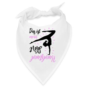 Das Ist Mein Handstand Shirt - Bandana - Weiß - Vorne