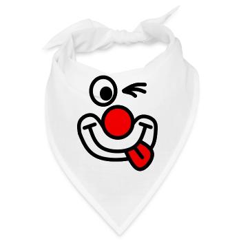 Clown - Bandana - Weiß - Vorne