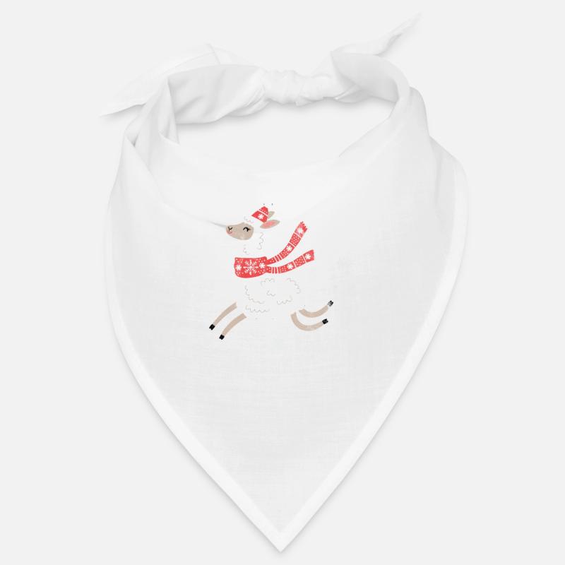 Alpaka No Prob-Llama Prob Llama Geschenk - Bandana - Weiß