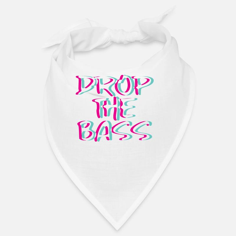 Drop Bass Techno Rave Glitch Geschenk Trippy Edm Bandana