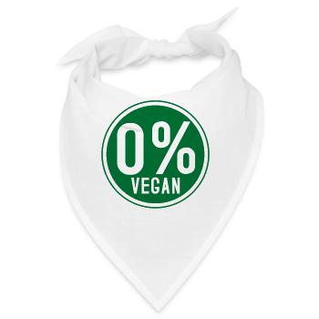 Anti-Vegan - Bandana - Weiß - Vorne