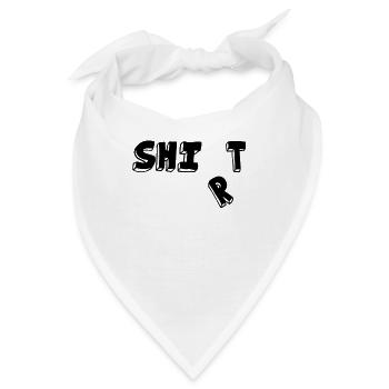 Shit shirt - Bandana - Weiß - Vorne