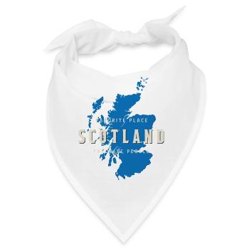 Scotland: Favorite Place, Favorite People - Bandana - Weiß - Vorne