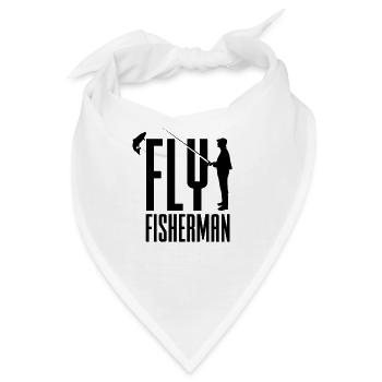 Fischer Fliegenfischer Fliegenfischen Fliege Angel - Bandana - Weiß - Vorne