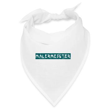 Malermeister Geburtstagsgeschenk - Bandana - Weiß - Vorne