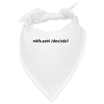 Linux Admin Festplatte Formatieren Linux - Bandana - Weiß - Vorne