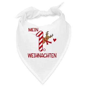 Mein erstes Weihnachten - Bandana - Weiß - Vorne