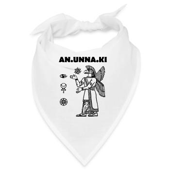 Anunnaki Sumerische Gottheit - Bandana - Weiß - Vorne