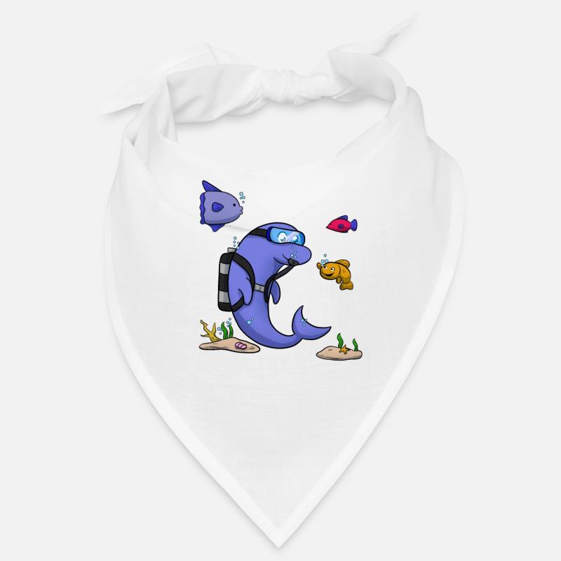 Scuba Diving Delfin Fisch Tauchen I Geschenk Bandana