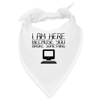 IT Helpdesk It Support - Bandana - Weiß - Vorne