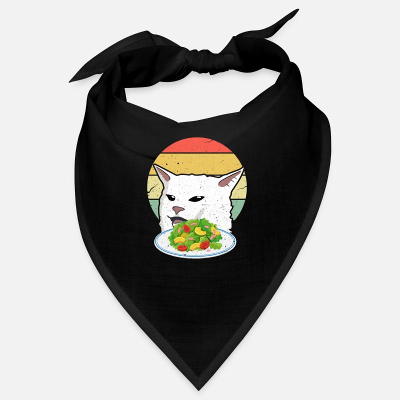 Baver le chat Meme Cat Woman Crier à un chat Bandana
