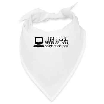 IT Computer IT Support IT Tickersystem - Bandana - Weiß - Vorne