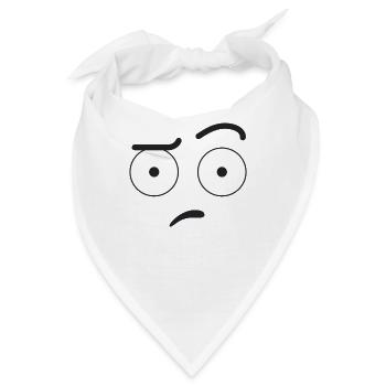 Verwirrte Emojis - Bandana - Weiß - Vorne